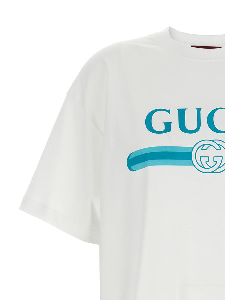 Gucci Gucci Incrocio Gg E Web T shirt - Bianco | affc36c6bdc18dbc2573e0ba1a0d25e595e8cfa3