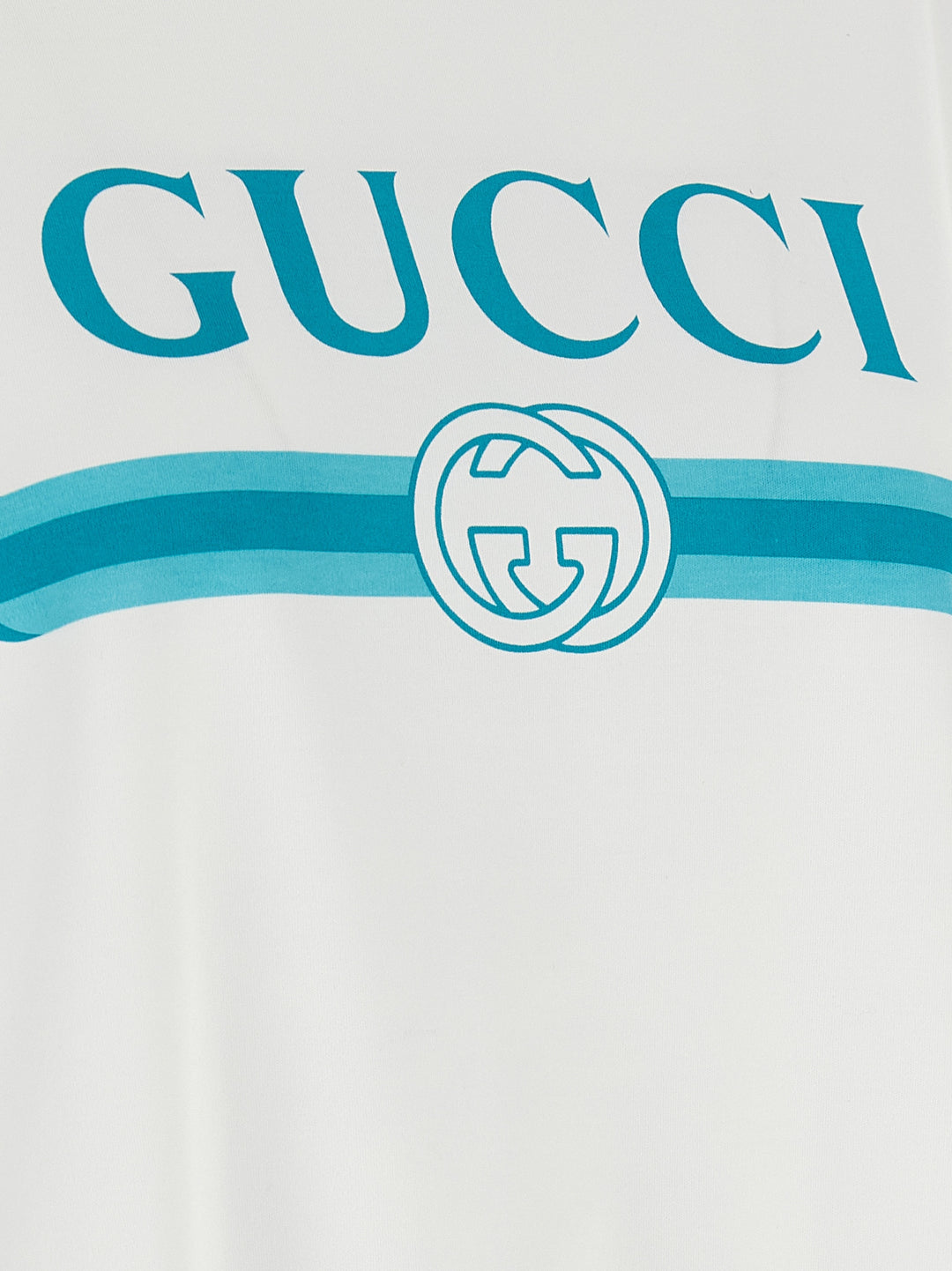 Gucci Gucci Incrocio Gg E Web T shirt - Bianco | fc5ac915364499925ad5a5bd9fcb6be3824f5bdd