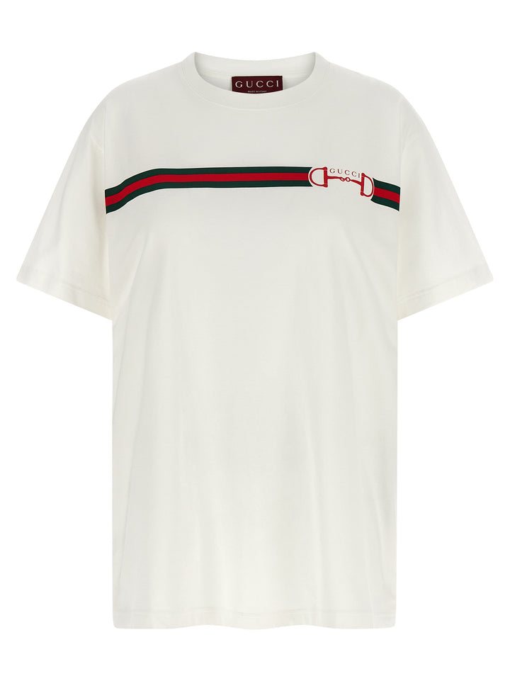 Gucci Nastro Web T shirt - Bianco | a0df2806868218f6a3aec3d4008dde732e739d57