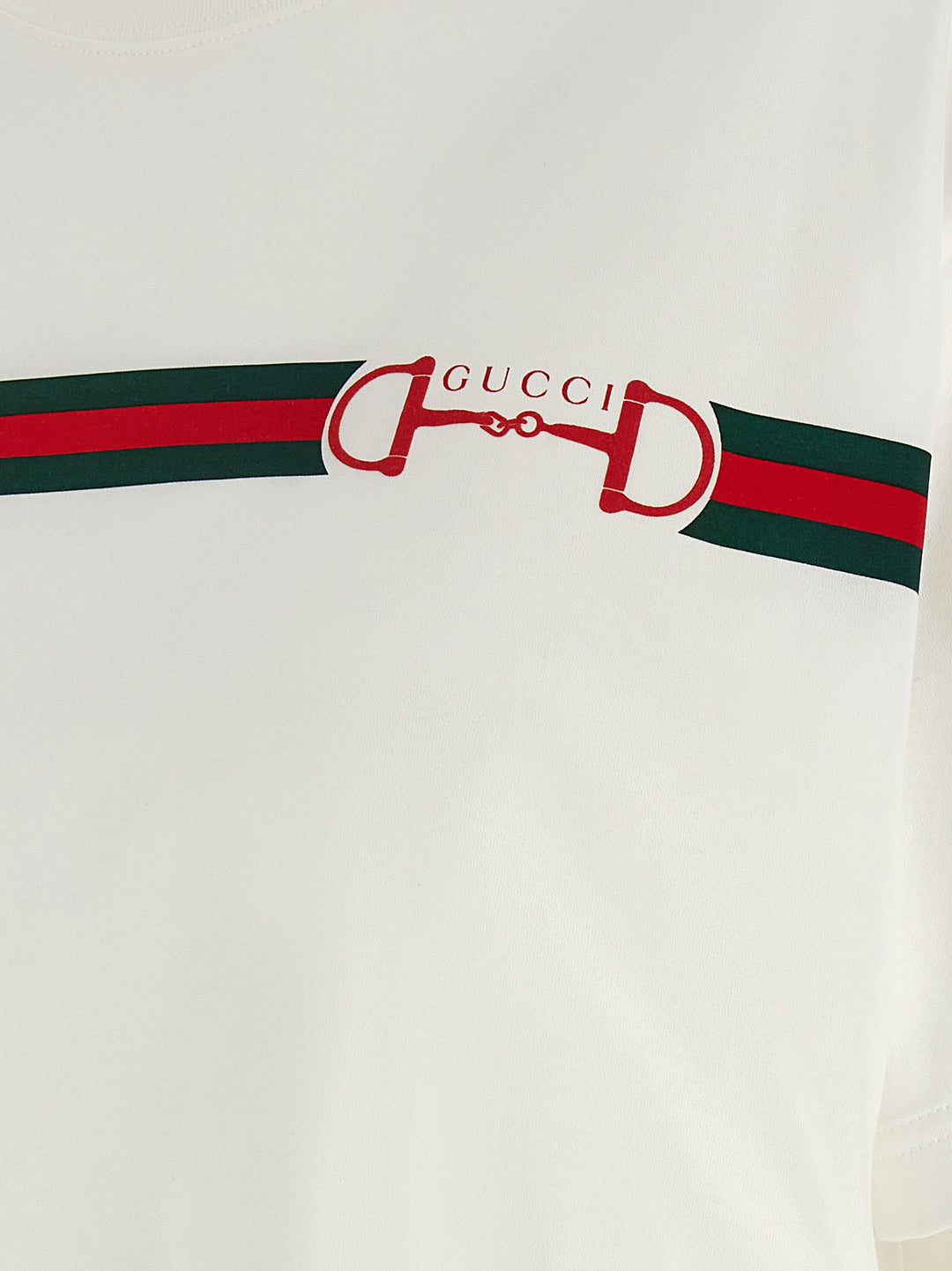 Gucci Nastro Web T shirt - Bianco | 6e8c377ed8a6afeb16cf14395116323df5e50e1d