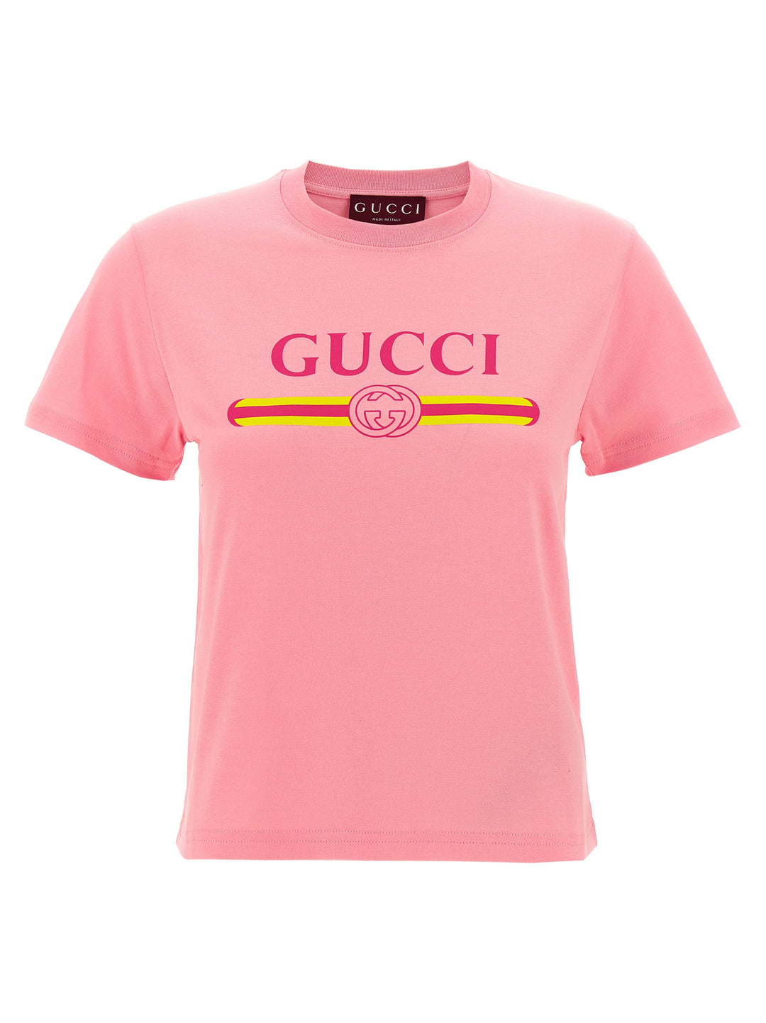 Gucci New 70s T shirt - Rosa | fbd4eda0aaae2a8b44a82eef2785a8c57a010bb0