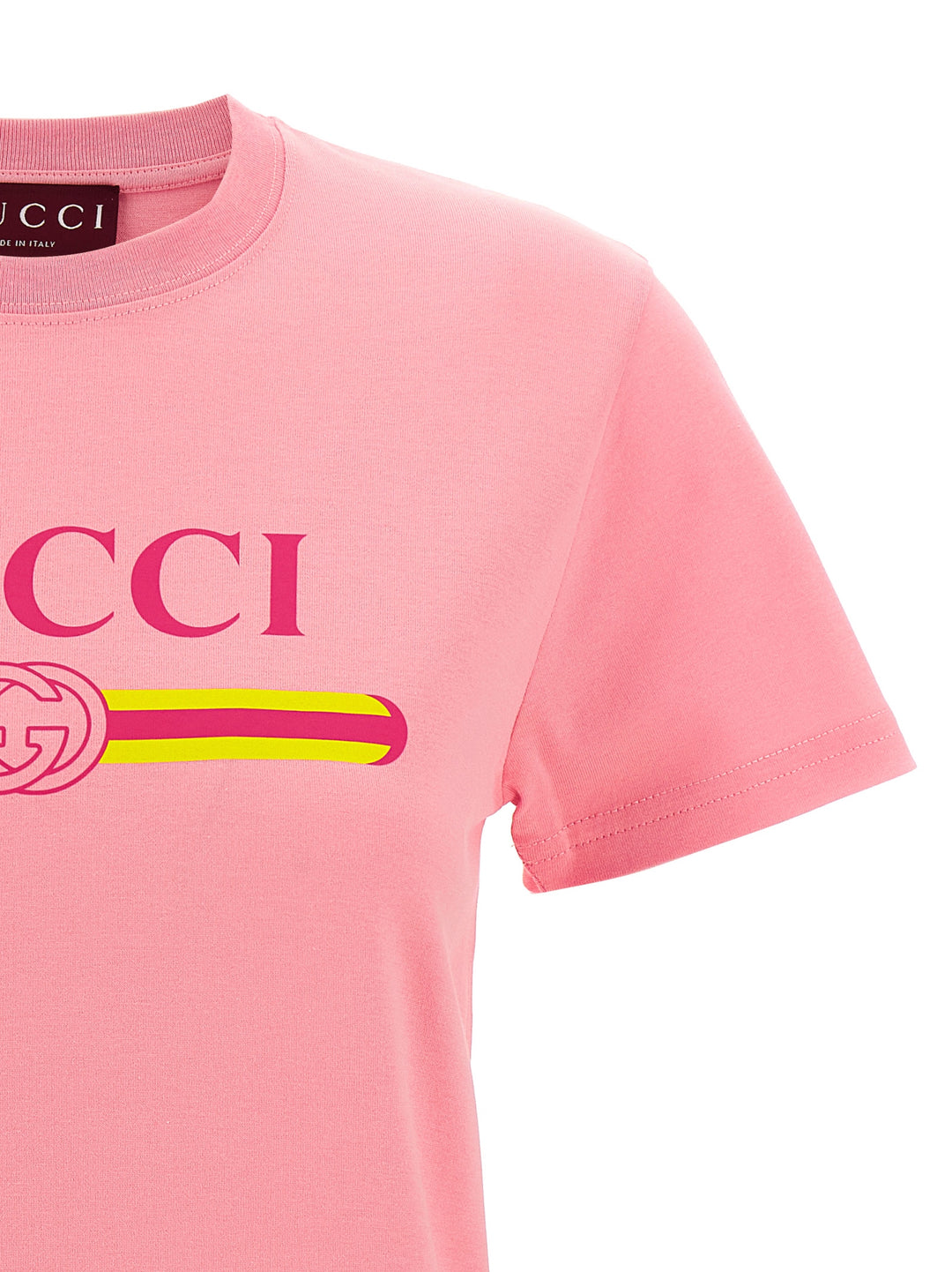 Gucci New 70s T shirt - Rosa | 9f8e19594b5b126e6b07bf6daf871921ef968607