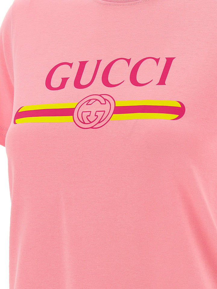 Gucci New 70s T shirt - Rosa | 578d9e6aaa6a43591a668e21a18078bc18a1fe77