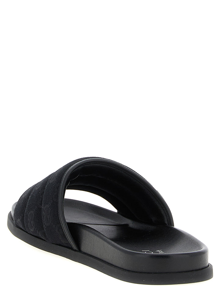 Gucci Gg Slides Sandali - Nero | 1c33cdb3d7e54cd7ab26ce1bfbf4082a2c5e4853