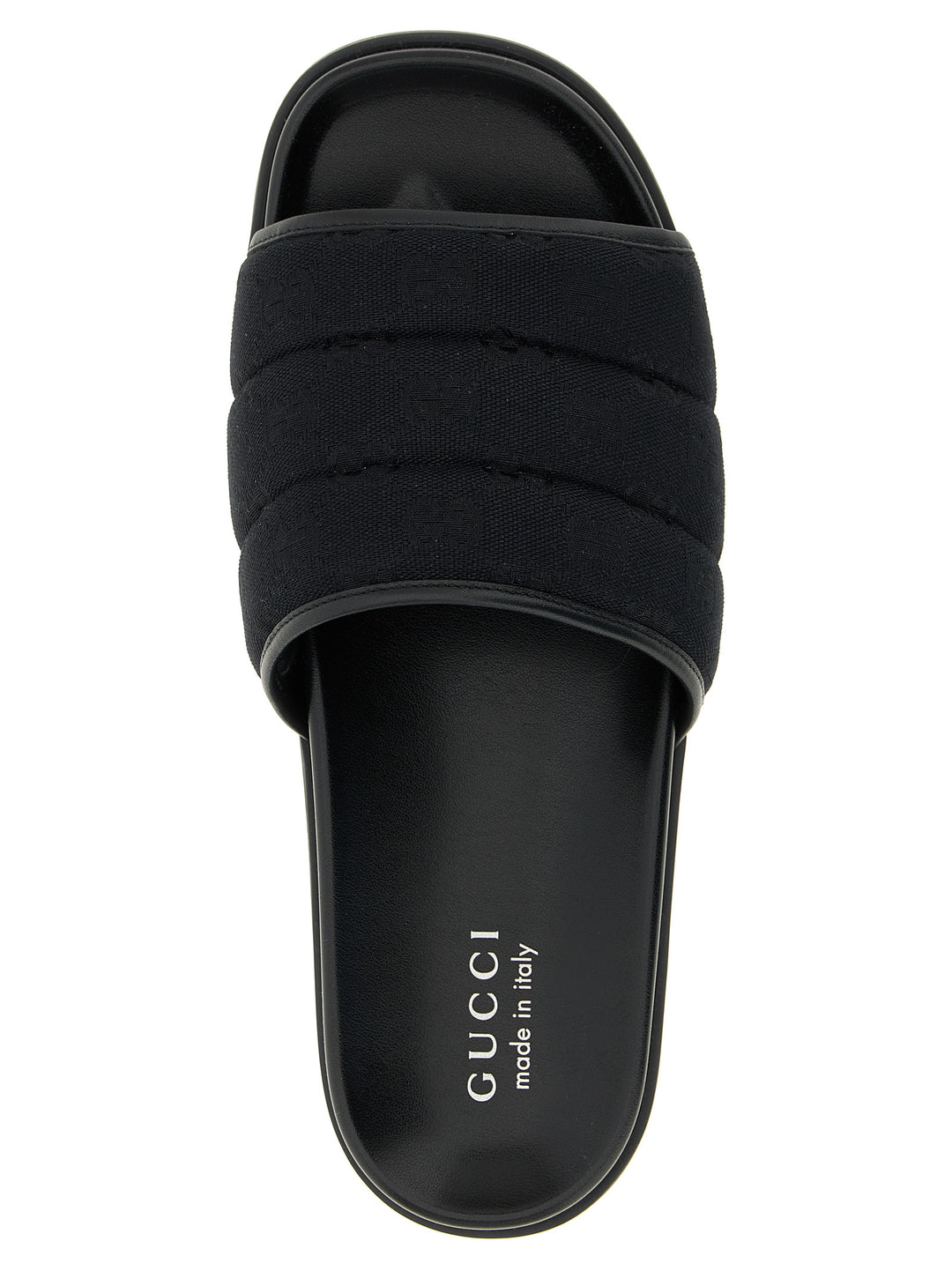 Gucci Gg Slides Sandali - Nero | d7139184a7deb459baa9bdc92ab7ed2c9d5579db