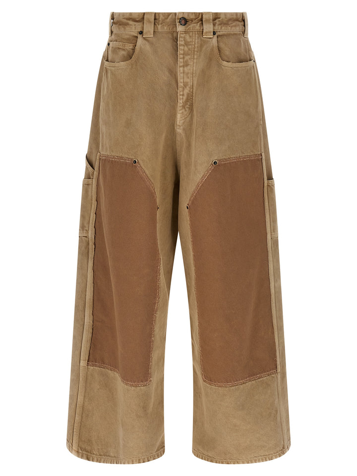 Balenciaga Baggy Ripped Off Jeans - Beige | 3d9511b1cb48d4487ab9219db7509c6ecedcc08b