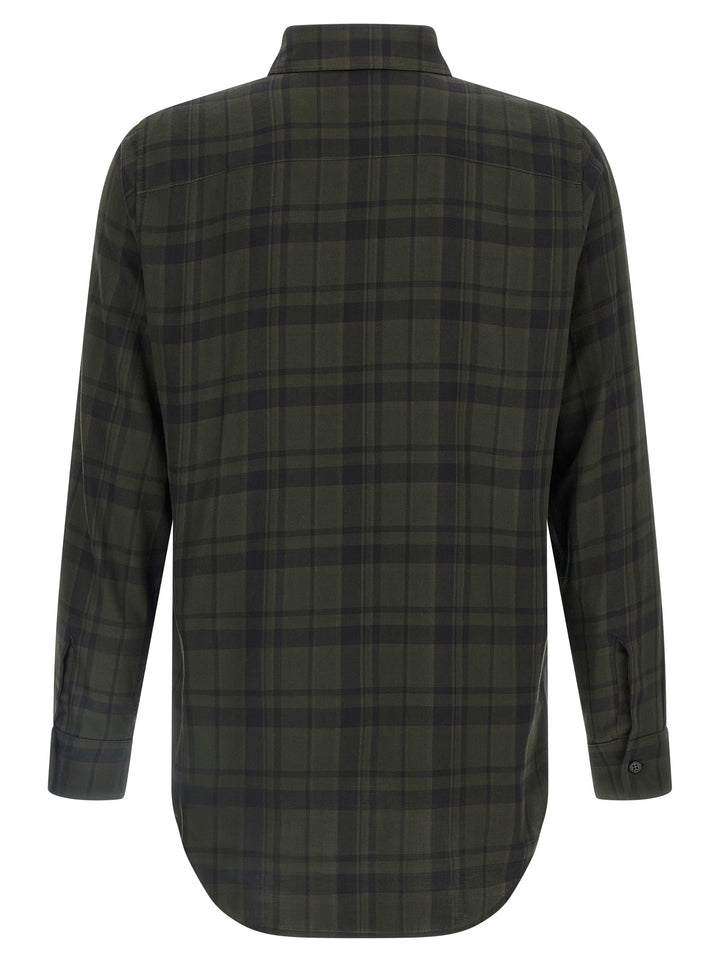 Saint Laurent Cassandre Shirt Camicie - Verde | 0721c3eca338b19eaec737a7b9884f487406c1d7