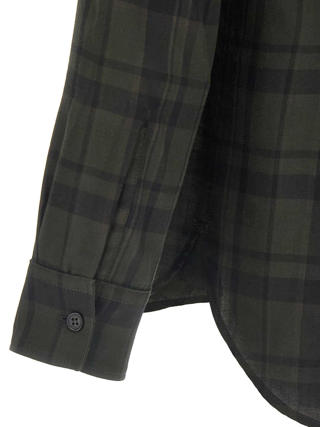 Saint Laurent Cassandre Shirt Camicie - Verde | c57498326781fa960581eea7289846e980555151