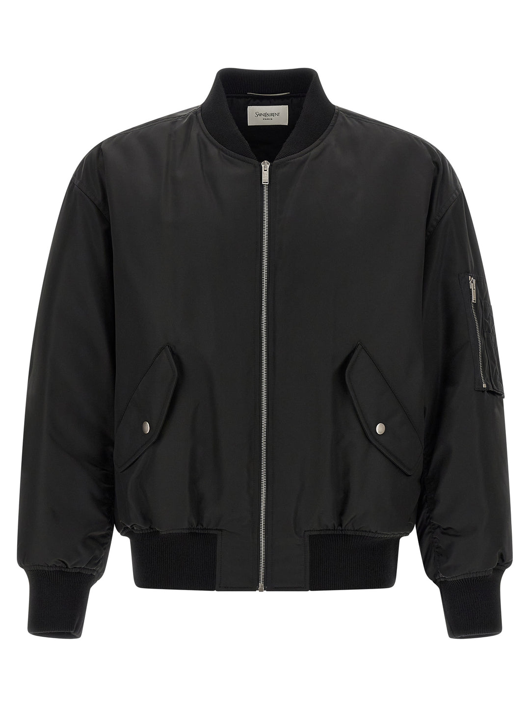 Saint Laurent Serge Bomber Jacket Puffer Jackets - Nero | bdfe071cd09eb96ff7122458be9c1fe5e1bd5117
