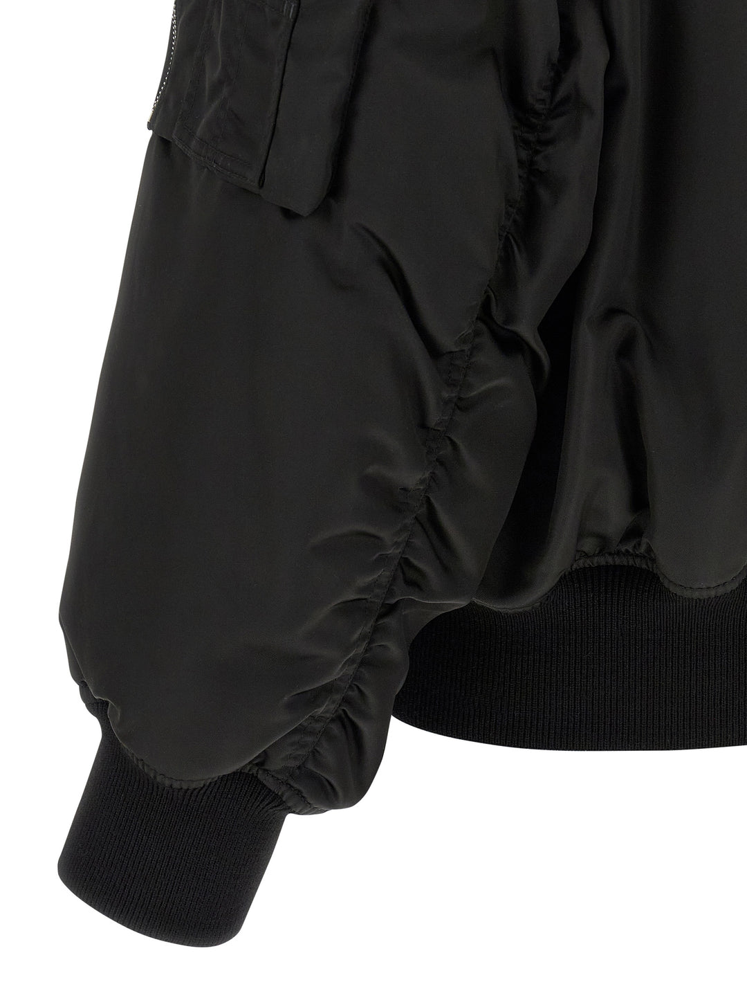 Saint Laurent Serge Bomber Jacket Puffer Jackets - Nero | 932167b6352df597acbbfb1f7a18adf95b6d7599