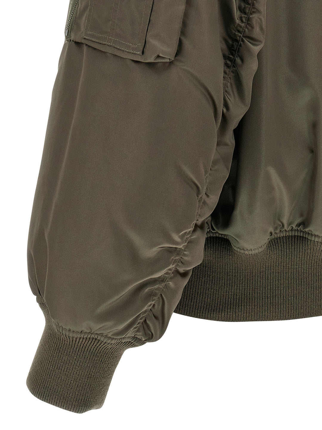 Saint Laurent Serge Bomber Jacket Puffer Jackets - Verde | 2b4acc72202c0d160cdef7fe9963982ea2991ca9