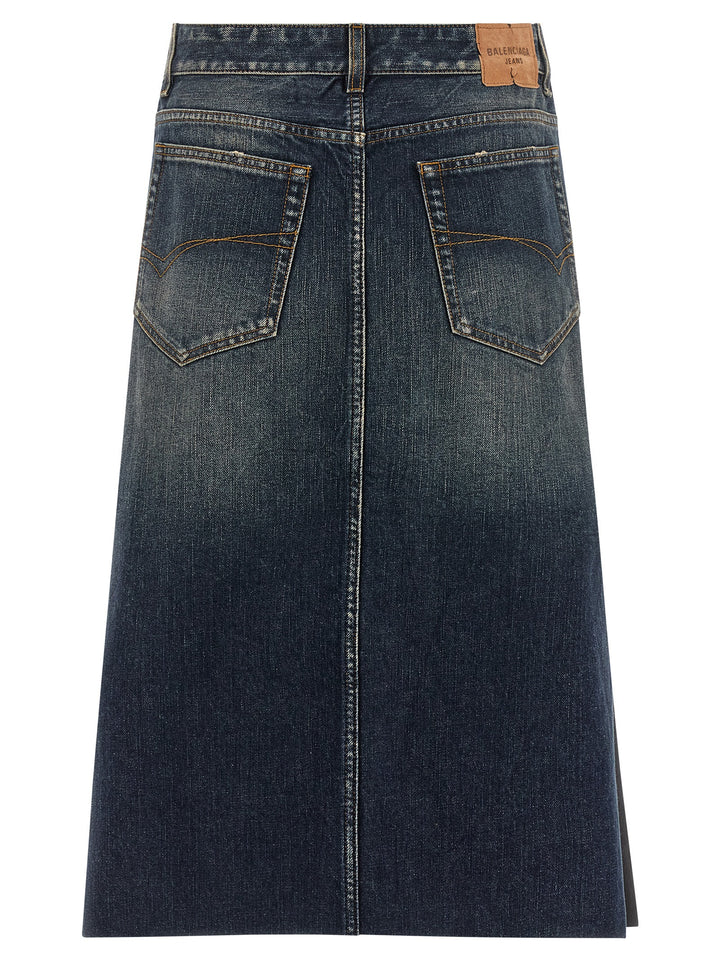 Balenciaga Hybrid Pleated Gonne - Nero | 3e98c54427464bbc3e65418aa4d9b6dfec6b0119