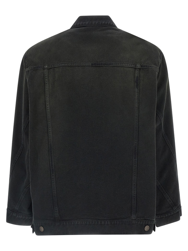 Balenciaga Denim Jacket - Blazer Puffer Jackets - Nero | f1406fad7e1542f5d757e96c2e49b9a9e434ca48