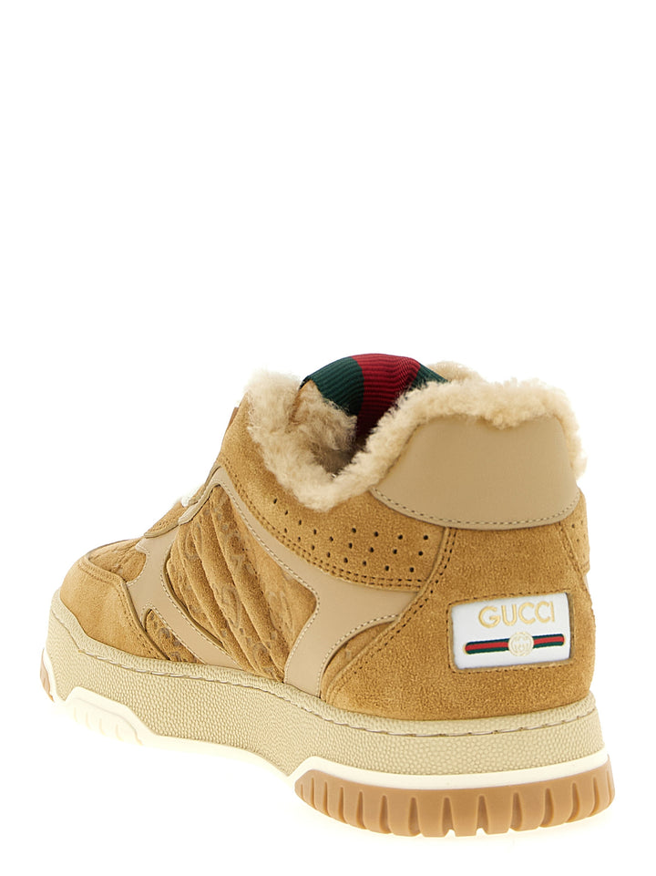 Gucci Gucci Re-Web Sneakers - Beige | 639c3144eb0a7dbce9c6ebbaddc2f34b106dda84