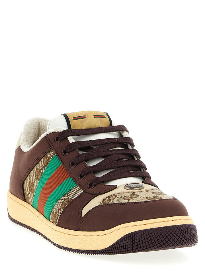 Gucci Screener Sneakers - Marrone | 249d24711507232eb54713e7deede4f8e3125387