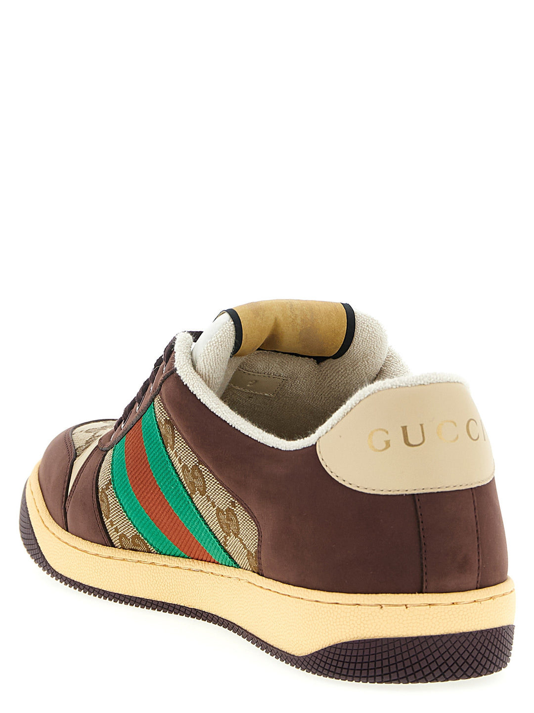 Gucci Screener Sneakers - Marrone | 514d4aca2cf64710967de6794767b8ea2d3dacd3
