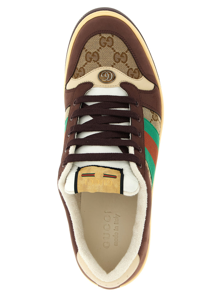 Gucci Screener Sneakers - Marrone | bf1822daef9e2bda1fe994adde4e4489ab1872a9