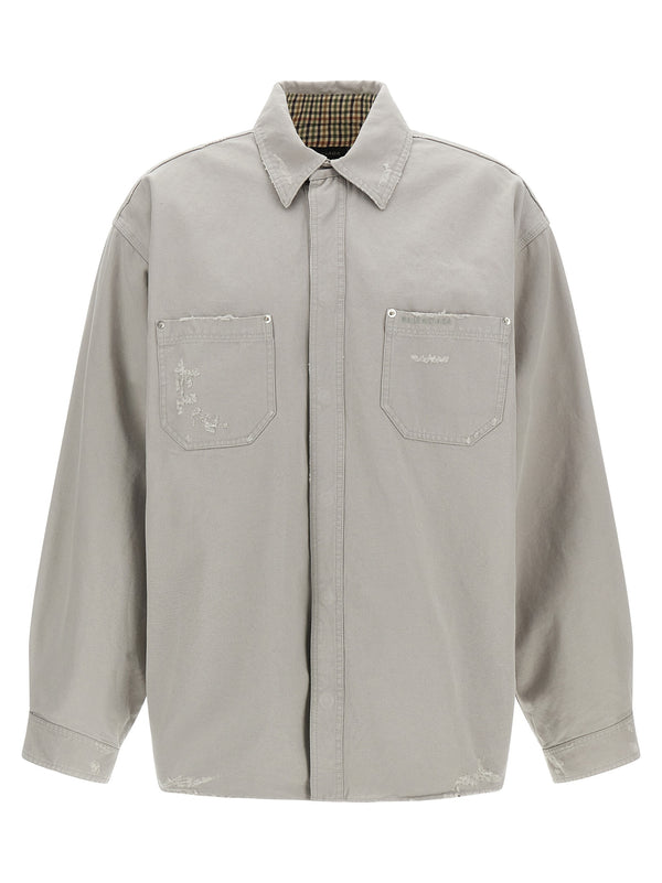 Chemise et chemisier de travail gris