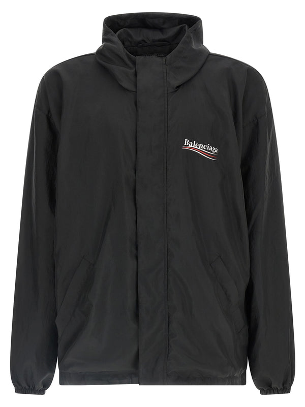 Political Campaign Puffer Jackets Black