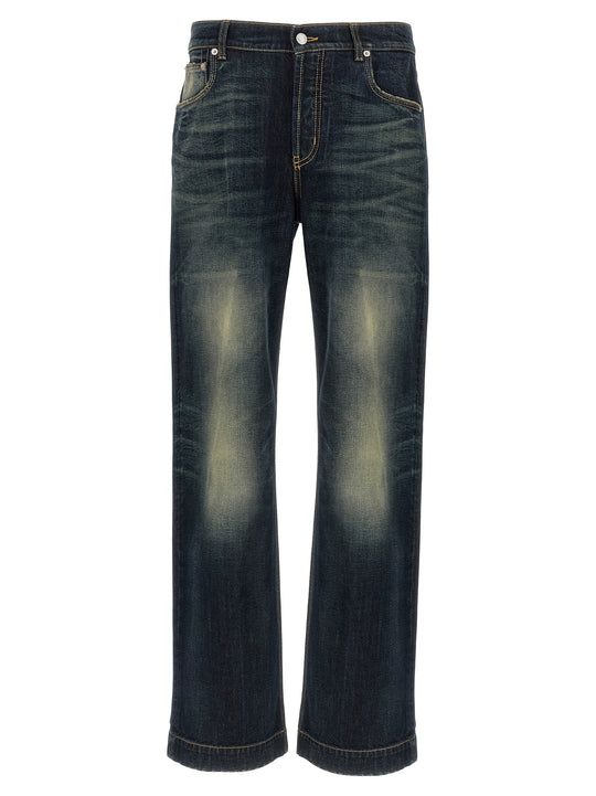 Wide Leg Jeans Blu
