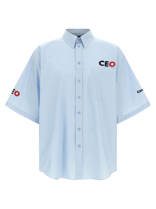 Ceo Uniform Logo Camicie Celeste