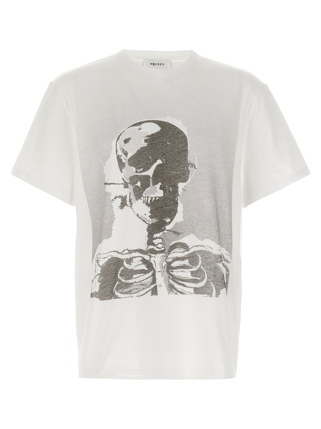 Mcqueen Skeleton T shirt - Bianco/Nero | ad63f2b0902987ff9342ed6a73ee2c55162f83bd