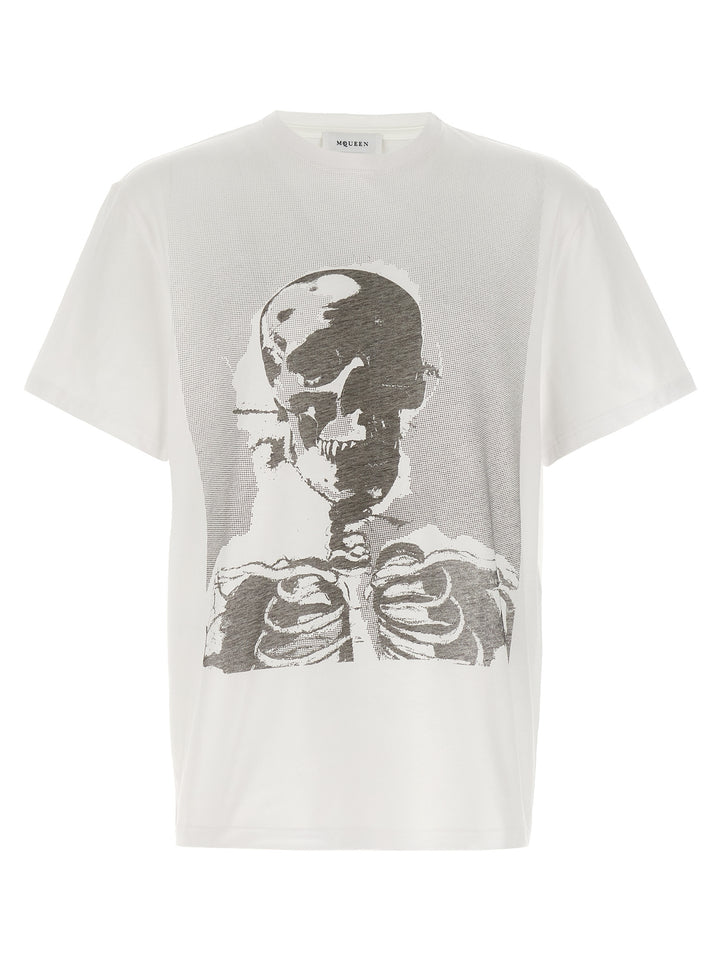 Mcqueen Skeleton T shirt - Bianco/Nero | ad63f2b0902987ff9342ed6a73ee2c55162f83bd