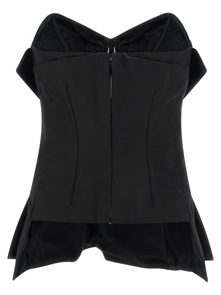 Mcqueen Bustier Top Top - Nero | ef470cf101aa23c14ebb4d74a1ad734109eaa154