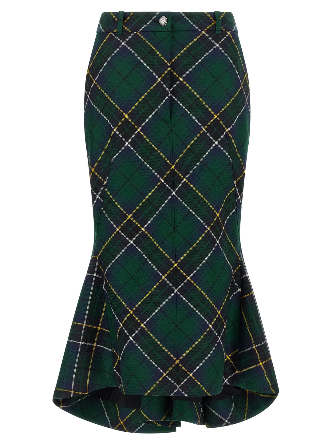 Mcqueen Tartan Skirt Gonne - Verde | 60c398ac7febe9f0992a41b23cc10e49896229e2
