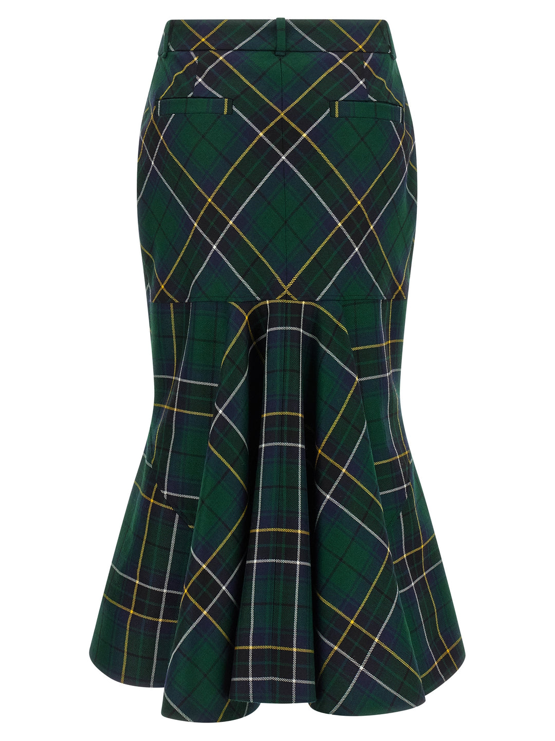 Mcqueen Tartan Skirt Gonne - Verde | 8098283c2b909028a2c24b3132a585ba0dfb82d8