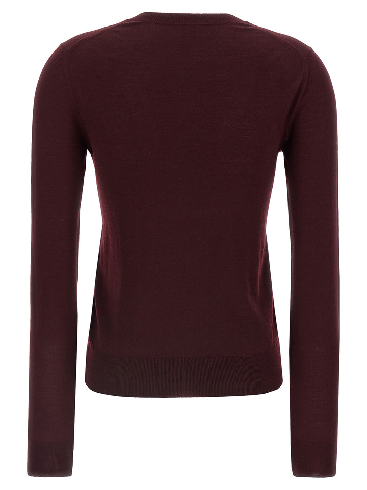 Saint Laurent Wool Sweater Maglioni - Bordeaux | 81732572209470dc355e16685c0ae6d59367f7d7