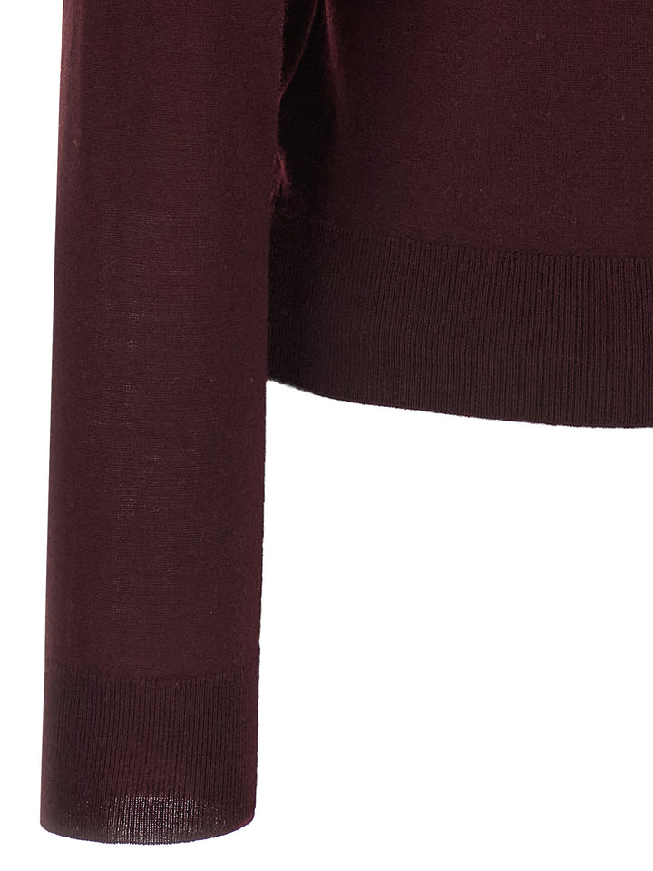 Saint Laurent Wool Sweater Maglioni - Bordeaux | cd3d54b4e3725034bb35799b332a9c447e8444f9