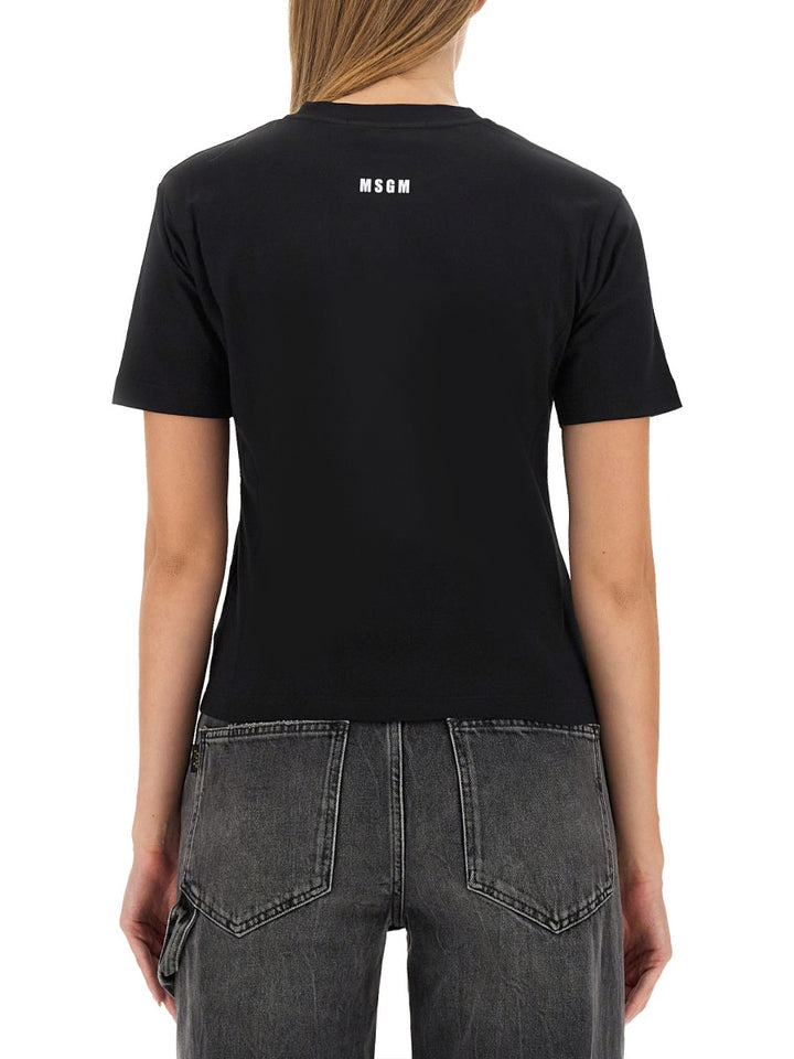 MSGM T shirt - Nero | Wanan Luxury