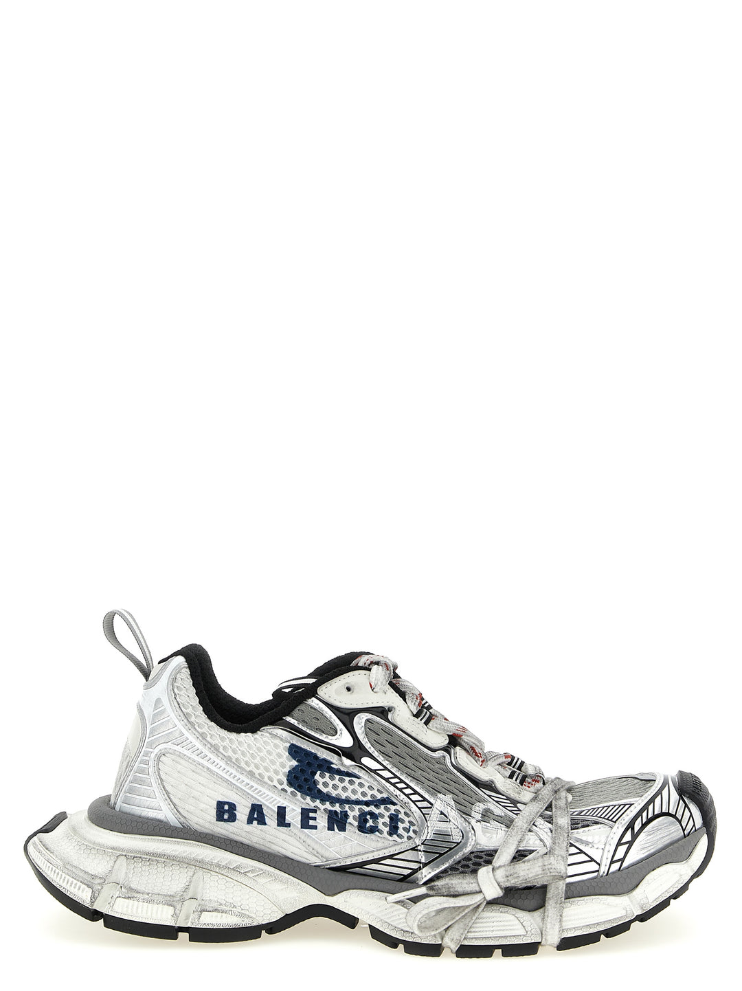 Balenciaga 3xl Split Logo Sneakers - Grigio | 245f5dfe94beb97222358d8892b2c68a452b6f15
