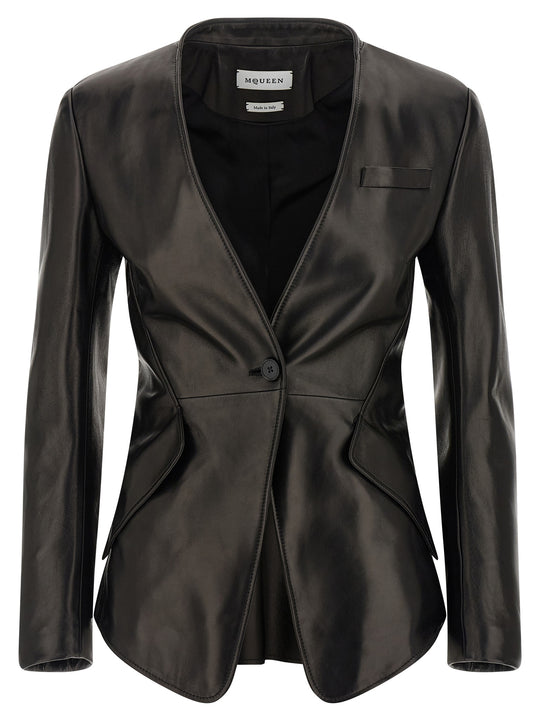 Nappa Blazer Blazers Nero