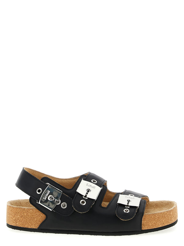 Balenciaga X Scholl Sandali Nero