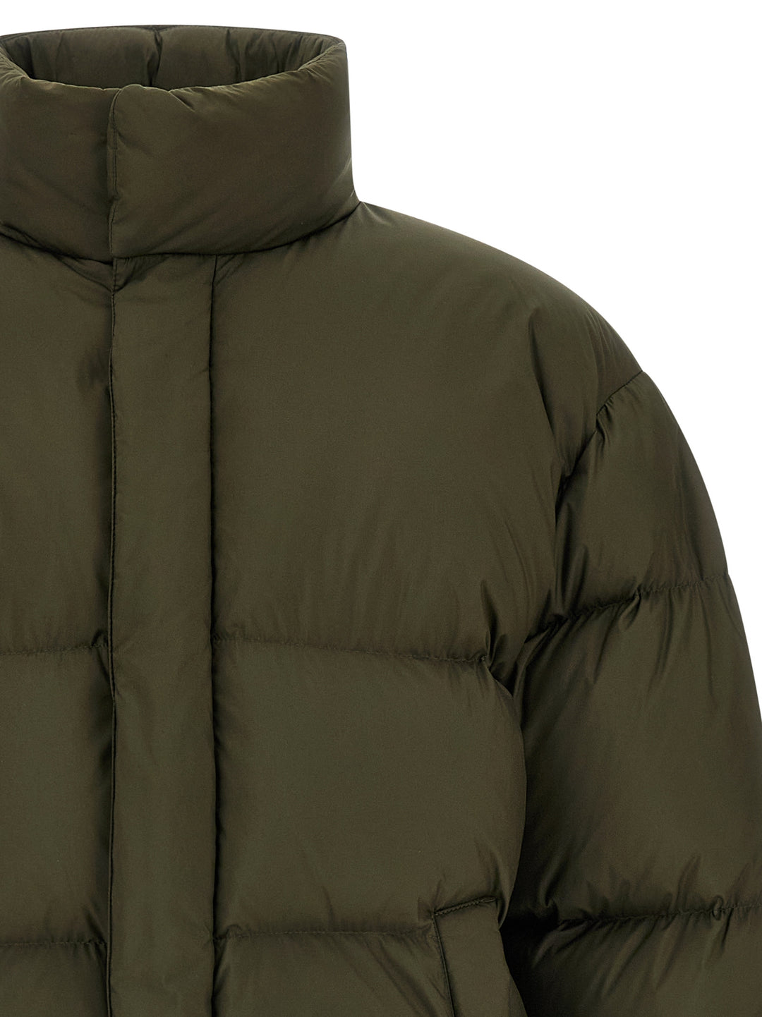 Saint Laurent Padded Down Jacket Puffer Jackets - Verde | 4471569c0ccc8112ead38fa5c7469c4314899761