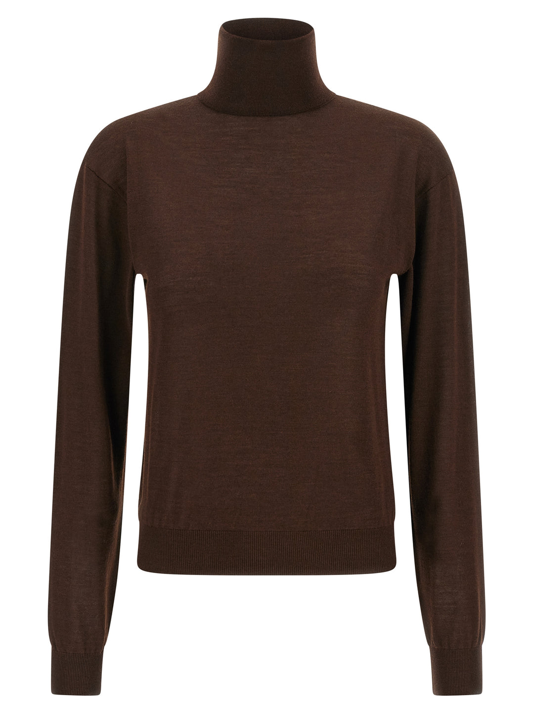 Saint Laurent Turtleneck Sweater Dropped Shoulders Maglioni - Marrone | f05afd0a3db090e0f4dc712e574aea42951fa4c7