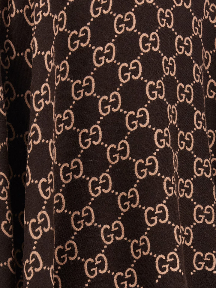 Gucci Gg Wool Cape Mantelle - Multicolor | 699a8a616f7b849038ca789b242014acb73b57cf