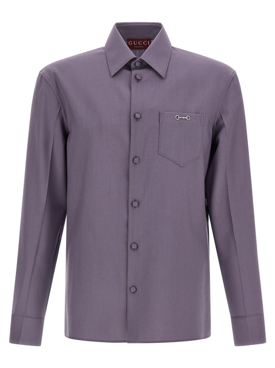 Horsebit Shirt Camicie Viola
