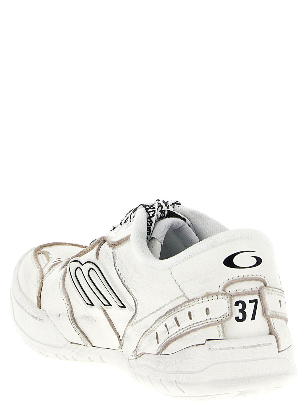 Balenciaga Hamptons Worn-Out Medio Sneakers - Bianco | 2232489da637e9fecfc12003d735907005022717