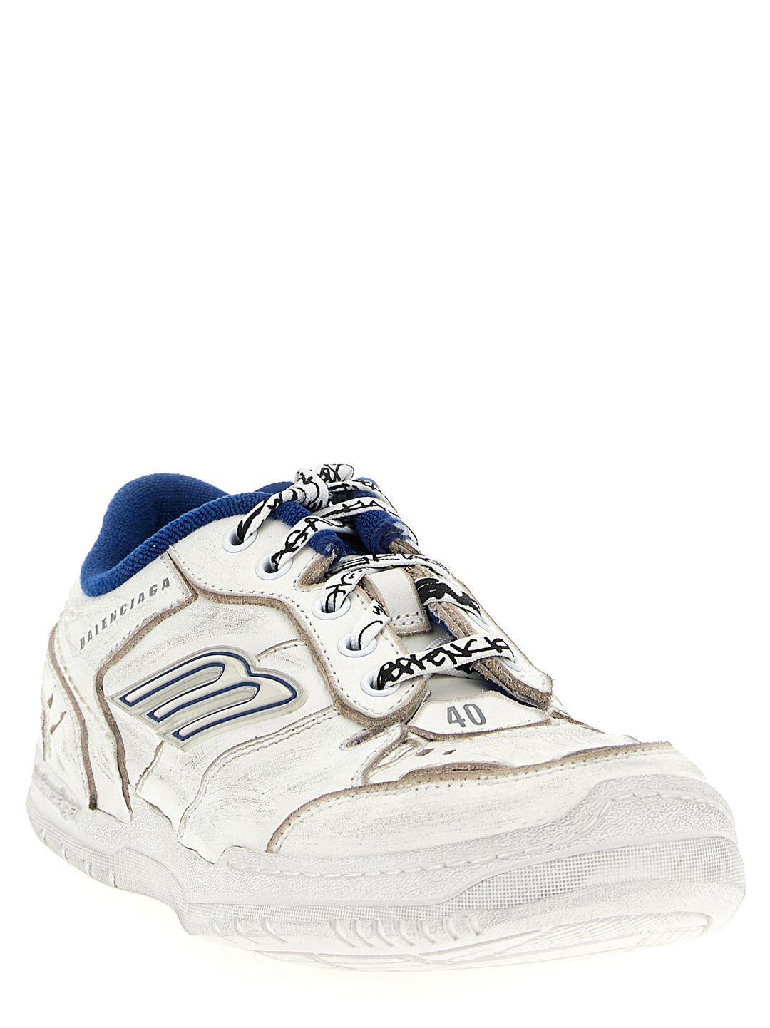 Balenciaga Hamptons Worn-Out Sneakers - Bianco | 81fddf76c094c6be8c73e6c4fdba9123402baa14