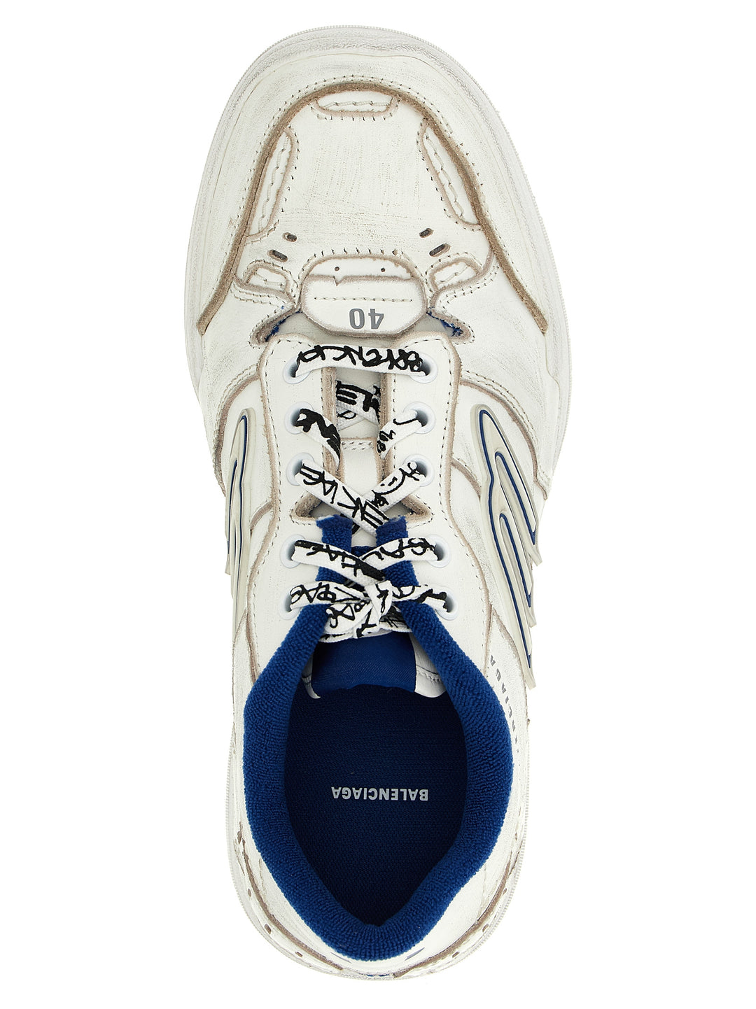 Balenciaga Hamptons Worn-Out Sneakers - Bianco | 4060c055f199e43e840c18f3baa1884ecba1d0b4