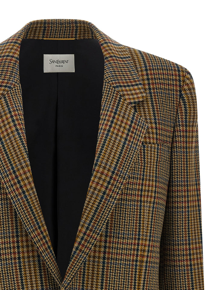 Saint Laurent Prince Of Wales Blazer BlazerS - Multicolor | 0a323807c343a87ae9ba70278f13c320d00a26cf