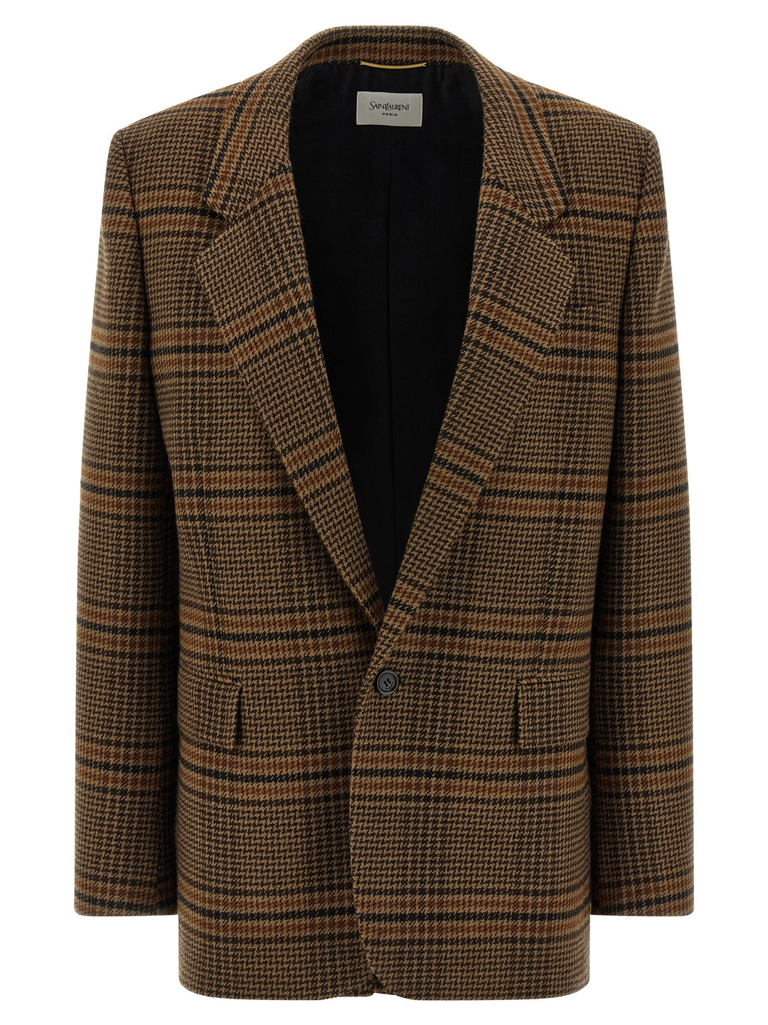 Saint Laurent Prince Of Wales Wool Blazer BlazerS - Marrone | ffff4f2f3c80d424b789c66a7aac215c7908bf04