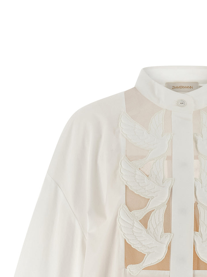 Zimmermann Luna Camicie - Bianco | a87adf3b10b199917d417acd82569a3247901bae