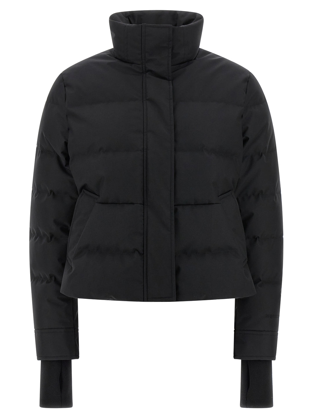 Mcqueen Cropped Down Jacket Puffer Jackets - Nero | d14fc94188023452a5828d44418962a9a72a5982