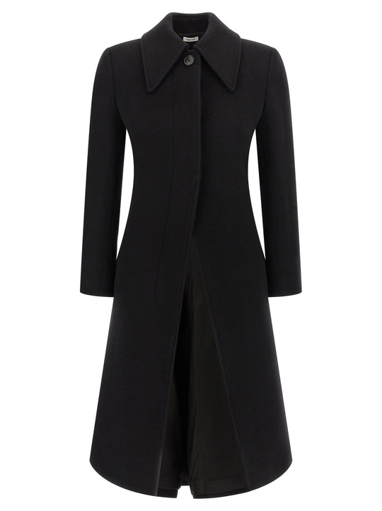 Wool And Cashmere Coat Trench E Impermeabili Nero