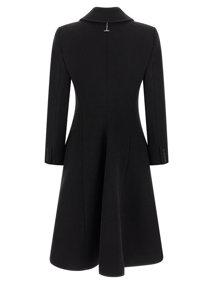 Mcqueen Wool And Cashmere Coat Trench e Impermeabili - Nero | 3b3048b30b35bcddc247ebd49791c2b3a431b6f0