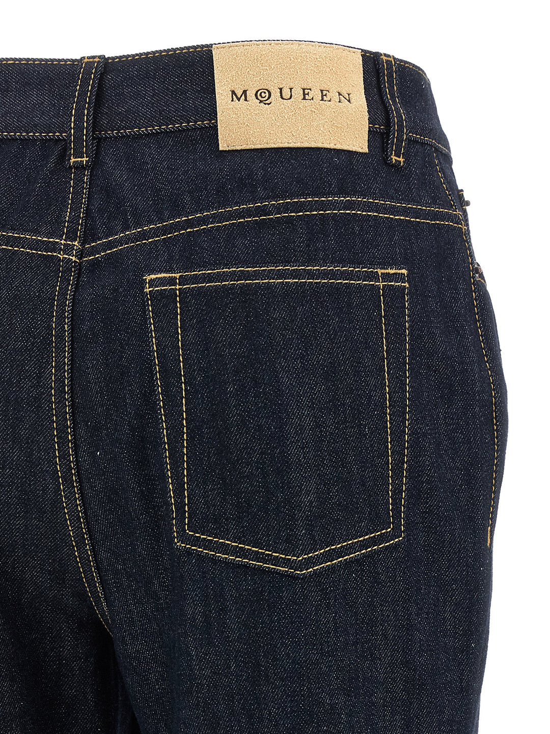 Mcqueen Straight Leg Jeans - Blu | 8f95074f1fe880e62e7363903aadc78a96038609